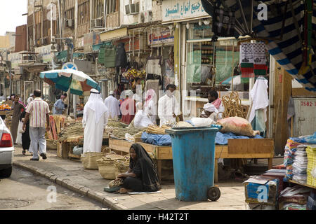 Arabia Saudita, provincia Makka, Jeddah, Città Vecchia, concessionario Foto Stock