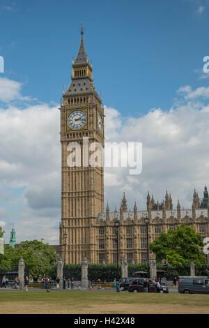 Big Ben, le Houses of Parliament, Westminster, Londra, Inghilterra Foto Stock