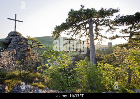 Austria, di Baden vicino a Vienna, in modo solare, croce, Foto Stock