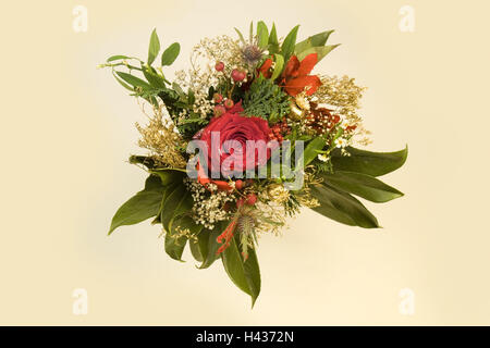 Bouquet di fiori, rose, still life, decorazione GRAPPOLO, floreale, disposizione, fiori, piante, per Natale, festively, tagliate, Floristik, Foto Stock