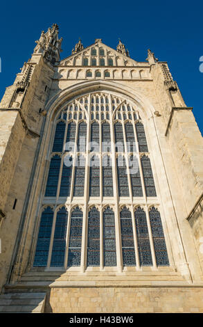 La Cattedrale di Canterbury e nuovo grande finestra del sud della muratura Foto Stock