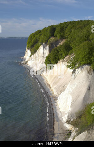Germania, Meclemburgo-Pomerania, Mar Baltico, isola di Rügen, Parco Nazionale Jasmund, chalk rocks, Foto Stock