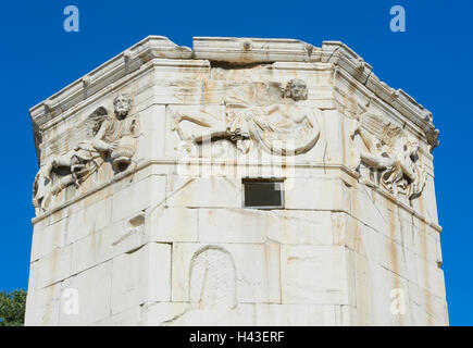 Torre dei Venti, romana agora, Atene, Grecia Foto Stock