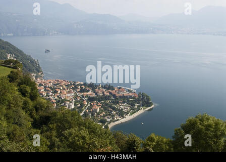 L'Italia, Lago Maggiore, Lago, Cannero Riviera, locale panoramica, Foto Stock