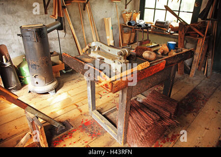 I Paesi Bassi, Noordholland, Enkhuizen, museo Zuiderzee, garage, Foto Stock