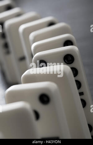 Domino, Fila, dettaglio Foto Stock