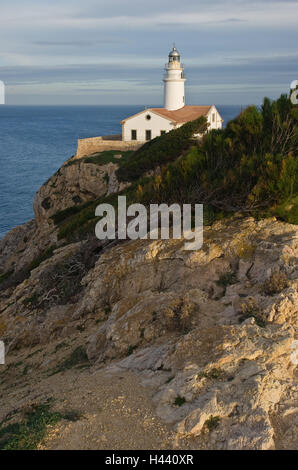 Spagna, Maiorca, Punta de Capdepera, faro, Foto Stock