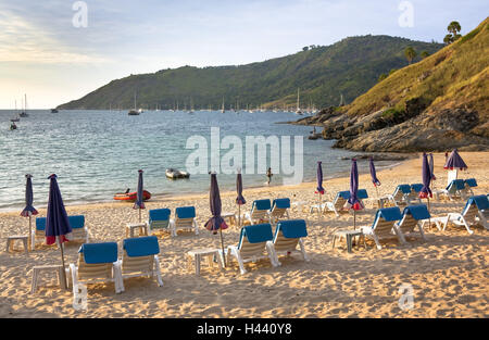 Thailandia, isola di Phuket, Nai Harn Noi Beach, spiaggia, Foto Stock