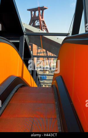 Passerella per il lavaggio del carbone, fossa 12, Patrimonio Mondiale Zollverein, Essen, Nord Reno-Westfalia, Germania Foto Stock