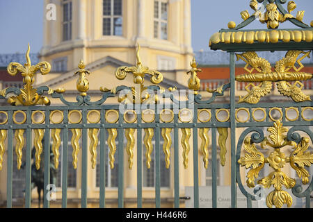 Germania, Berlino, il Palazzo di Charlottenburg, recinzione, Foto Stock