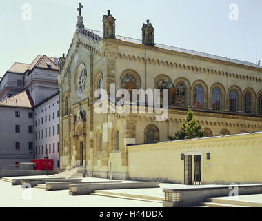 In Germania, in Baviera, Monaco di Baviera, residence, Ognissanti-chiesa di corte, Alta Baviera, spazio Marstall, Klenze, nel 1826-37, concert hall di ingresso, armadio giardino, costruzione, della chiesa di Ognissanti chiesa di corte, storicamente, facciata, esterno, Foto Stock