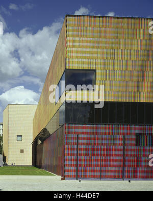 In Germania, in Baviera, Monaco di Baviera, Museo Brandhorst, Alta Baviera, edificio, architettura moderna, esterno, museo, fire nido, edificio del museo, nel 2009, aspro di rottura e hat tono, Foto Stock