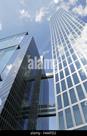 Evidenziare Tower, cielo blu, dettaglio, in Germania, in Baviera, Monaco di Baviera, capitale dello stato, Foto Stock