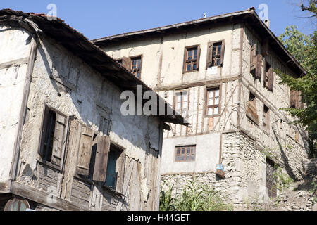 La Turchia, la regione del Mar Nero, Safranbolu, case, dettaglio Foto Stock