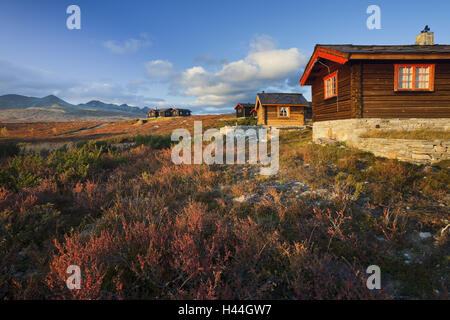 Norvegia, Rondane National Park, capanne, Foto Stock