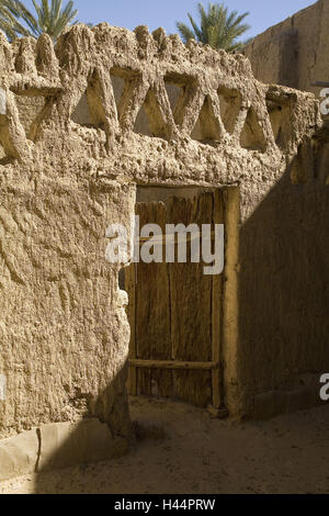 Arabia Saudita, provincia Tabuk, Ibn Rumman palace, di ingresso Foto Stock