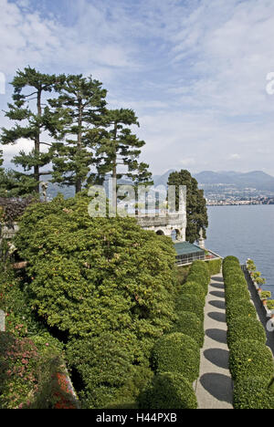 L'Italia, Lago Maggiore, Isola Bella, giardino, Foto Stock