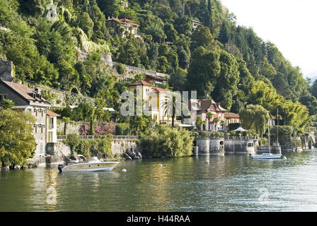 L'Italia, Cannero Riviera, Lago Maggiore, Lago, Vista locale, Foto Stock