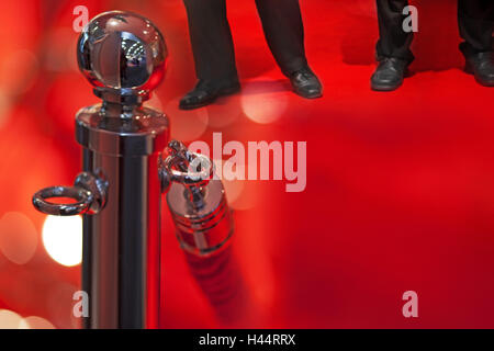 La gente di affari su un tappeto rosso, blocco, dettaglio, Foto Stock