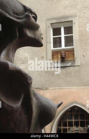 La Svizzera, Canton Friburgo, Gruyeres, museo HR Giger, esterno, Foto Stock