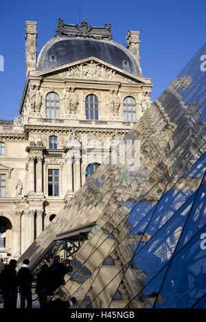 Louvre, Parigi, Francia, Foto Stock