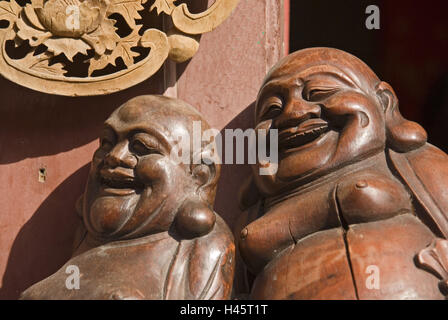 Cina, Shanghai, parte città Nanshi, acquista la quarta attività turistica, Buddha figure, dettaglio Foto Stock