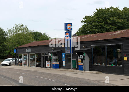 Howard Watt Garage, Boxford, Suffolk, Regno Unito. Foto Stock