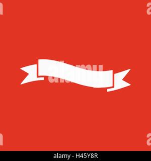 L'icona a forma di nastro. Simbolo del nastro. Appartamento Illustrazione Vettoriale