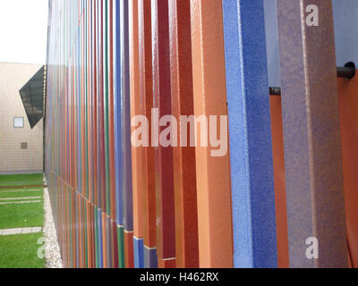 In Germania, in Baviera, Monaco di Baviera, Museo Brandhorst, facciata, luminosamente, Maxvorstadt, area d'arte, museo, il museo Building, edificio esterno, arte, ceramiche equipaggi, Foto Stock