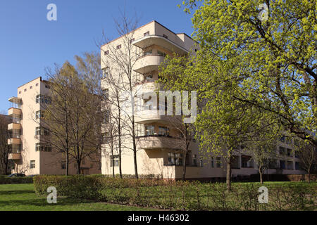 Berlino, la Wohnstadt Carl Legien, Patrimonio Culturale dell'UNESCO, Foto Stock