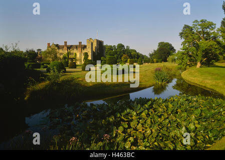 Il castello di Hever Castle. Kent. In Inghilterra. Regno Unito Foto Stock