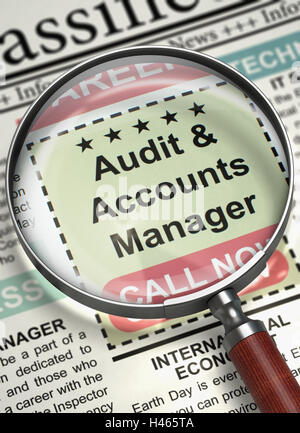 Audit e gli Account Manager entra a far parte del nostro team. 3D. Foto Stock