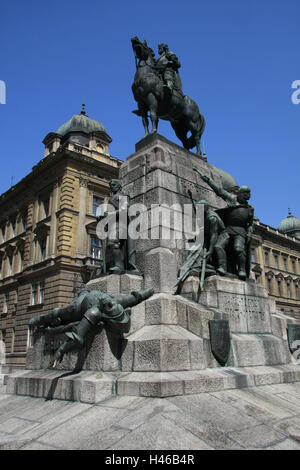 In Polonia, a Cracovia, Grunwald monumento, Foto Stock