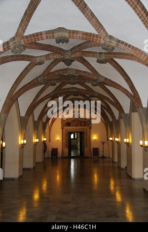 Polonia Wroclaw, municipio, all'interno, Foto Stock