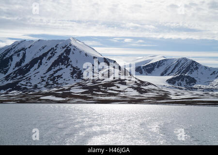 Crociera svalbard geografica i ghiacciai dell isola Foto Stock