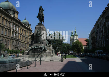 In Polonia, a Cracovia, Grunwald monumento, Foto Stock
