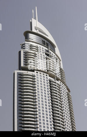 Hotel Burj Al Arab, dettaglio, cielo, Dubai, Emirati Arabi Uniti, Foto Stock