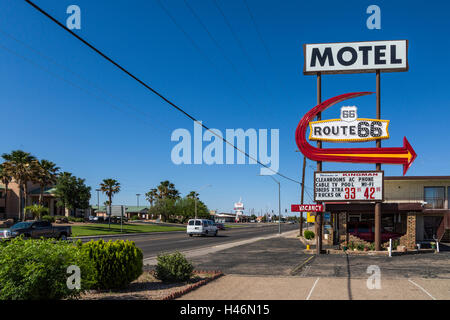 Motel Route 66 in Kingman, Arizona, Stati Uniti d'America Foto Stock