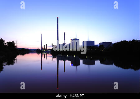 Germania, Baden-Württemberg, impianto di cogenerazione vecchio brook, Foto Stock