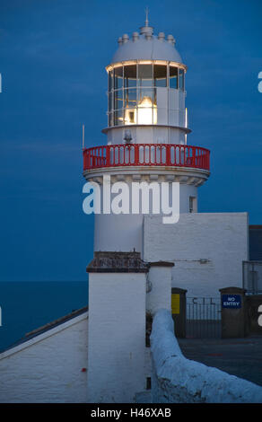 Irlanda, Wicklow Capo Faro, sera, Foto Stock