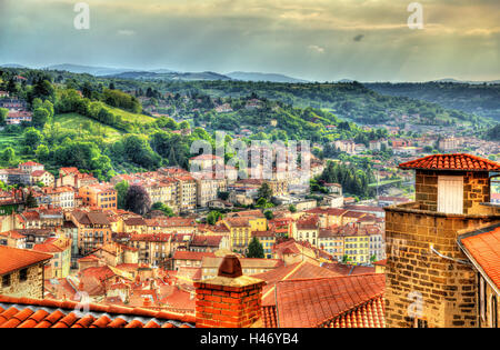 Panorama di Le Puy-en-Velay - Auvergne Francia Foto Stock