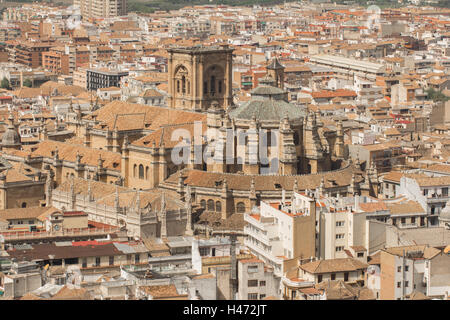 Granada vista superiore Foto Stock