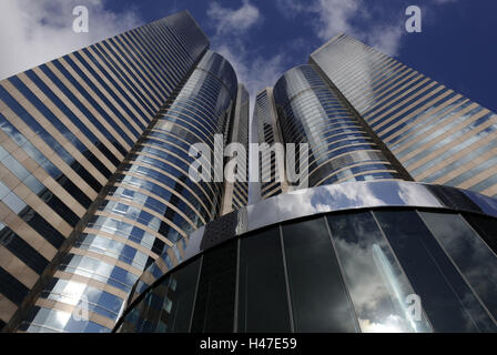 Piano Exchange Square, alta sorge, cieli, Hong Kong, Cina Foto Stock