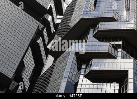 Lippo Tower, vetro anteriore, cielo, Hong Kong, Cina Foto Stock