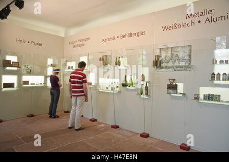 Heidelberg, Città Vecchia, Tedesco Museo busta, Baden-Württemberg, Germania, Foto Stock
