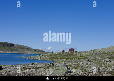 Rifugio Rossi, Aurlandsvegen, Aurland, Sogn og Fjordane, Norvegia, Scandinavia, Foto Stock