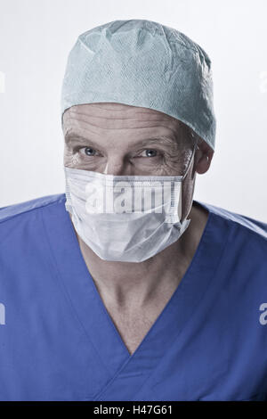 Op. medico con maschera, ritratto, Foto Stock