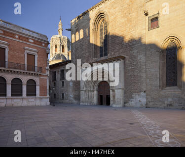 Spagna, Valencia, Catedral de Santa María de Valencia, Calle de la Barcilla, Foto Stock