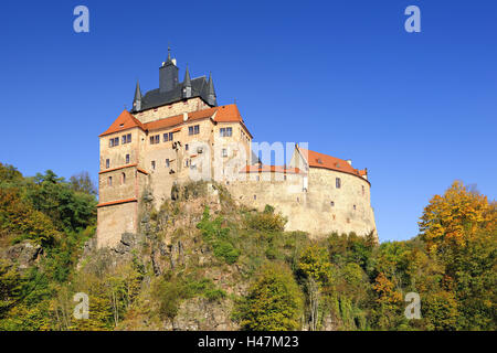 In Germania, in Sassonia, castello Kriebstein, Foto Stock