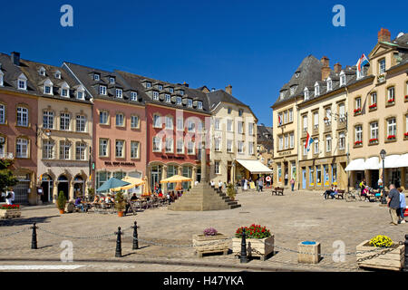 Europa, Granducato del Lussemburgo, Echternach, la piazza del mercato, Foto Stock